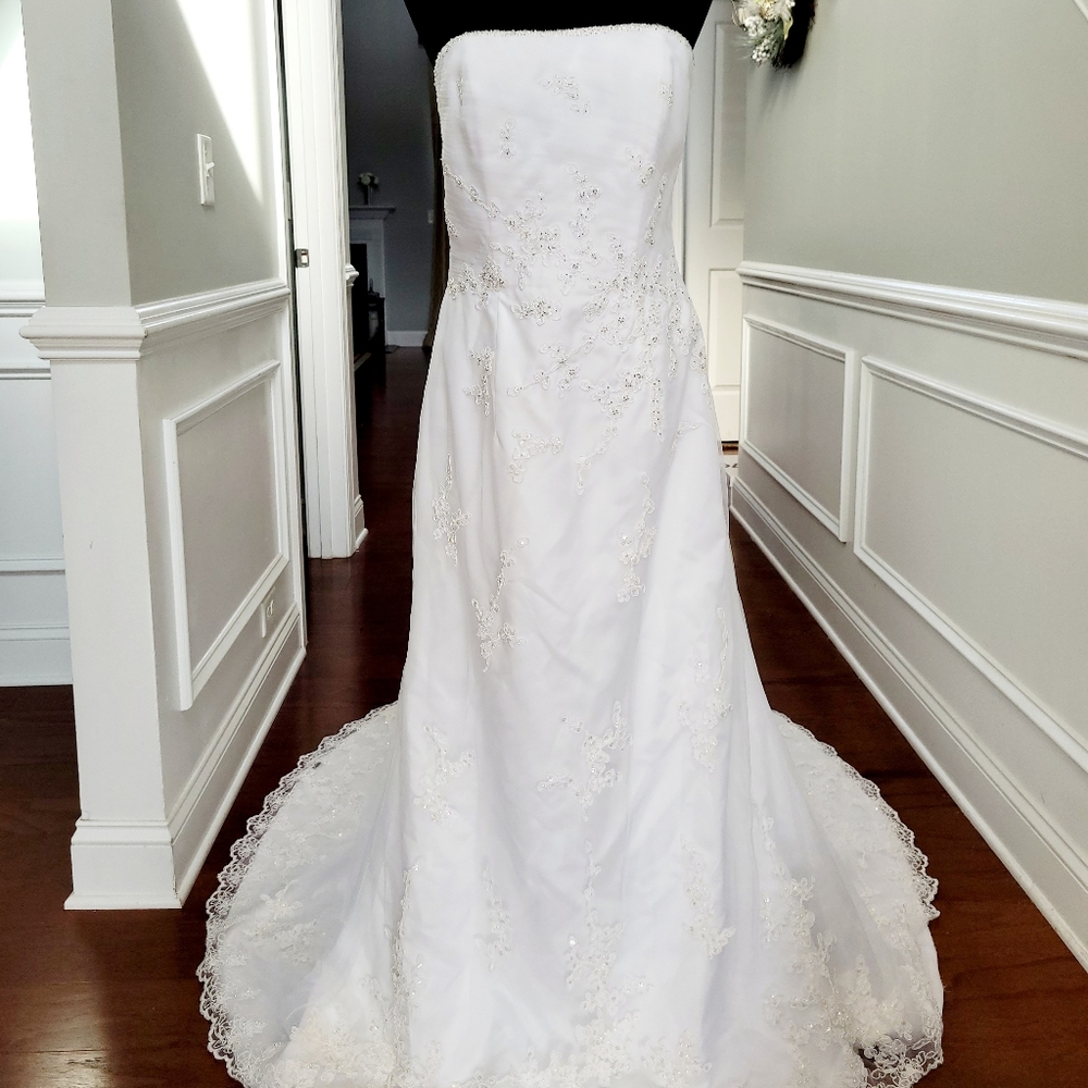 David's Bridal Michaelangelo Style T8722 Wedding D
